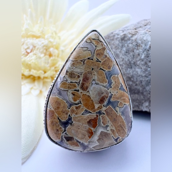 CRAZY LACE AGATE RING - Picture 4 of 9